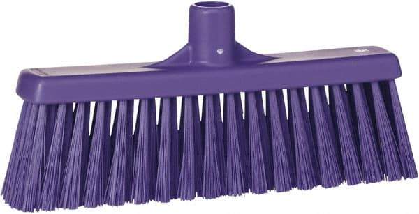 Vikan - 5-5/8" OAL Polyester Bristle Lobby Broom - 3" Bristle Length, 11" Wide - Eagle Tool & Supply