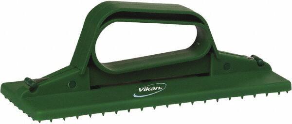 Vikan - 9" Long x 3-3/4" Wide Scouring Pad Holder - Green - Eagle Tool & Supply