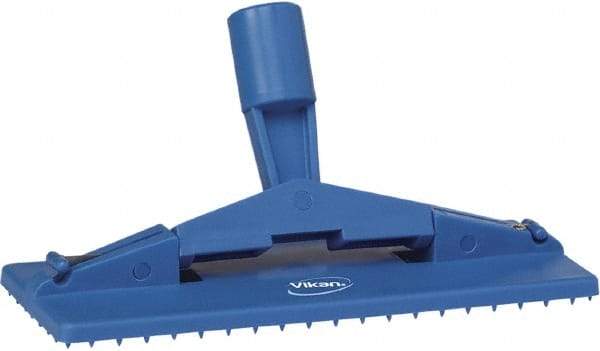 Vikan - 9" Long x 3-3/4" Wide Scouring Pad Holder - Blue - Eagle Tool & Supply