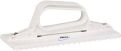 Vikan - 9" Long x 3-3/4" Wide Scouring Pad Holder - White - Eagle Tool & Supply