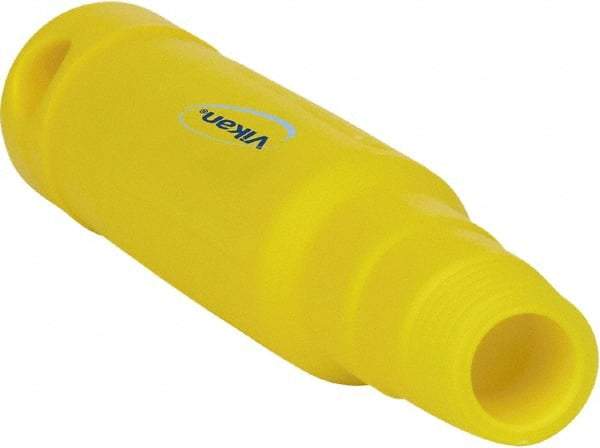 Vikan - 6-1/2 x 1-5/32" Polypropylene Squeegee Handle - European Threaded Connection, Yellow - Eagle Tool & Supply