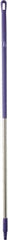 Vikan - 59 x 1-1/4" Aluminum Squeegee Handle - European Threaded Connection, Purple - Eagle Tool & Supply