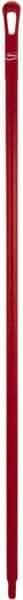 Vikan - 59 x 1-1/4" Polypropylene Squeegee Handle - European Threaded Connection, Red - Eagle Tool & Supply