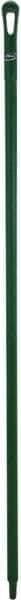 Vikan - 59 x 1-1/4" Polypropylene Squeegee Handle - European Threaded Connection, Green - Eagle Tool & Supply