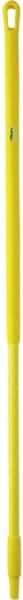 Vikan - 51 x 1-1/4" Fiberglass Squeegee Handle - European Threaded Connection, Yellow - Eagle Tool & Supply