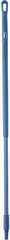 Vikan - 51 x 1-1/4" Fiberglass Squeegee Handle - European Threaded Connection, Blue - Eagle Tool & Supply