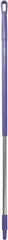 Vikan - 51 x 1-1/4" Aluminum Squeegee Handle - European Threaded Connection, Purple - Eagle Tool & Supply