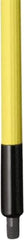 Remco - 187 x 1-1/4" Fiberglass Squeegee Handle - European Threaded Connection, Yellow, Telescoping - Eagle Tool & Supply