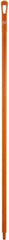 Vikan - 59 x 1-1/4" Polypropylene Squeegee Handle - European Threaded Connection, Orange - Eagle Tool & Supply