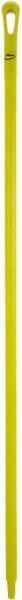 Vikan - 59 x 1-1/4" Polypropylene Squeegee Handle - European Threaded Connection, Yellow - Eagle Tool & Supply