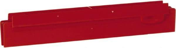 Vikan - 10" Rubber Blade Squeegee Refill - Double Edge, Red, Plastic Holder - Eagle Tool & Supply