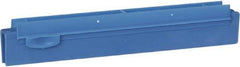 Vikan - 10" Rubber Blade Squeegee Refill - Double Edge, Blue, Plastic Holder - Eagle Tool & Supply