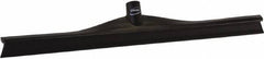 Vikan - 23.62" Rubber Blade Floor Squeegee - Single Edge, Black, Plastic Holder - Eagle Tool & Supply