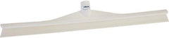 Vikan - 23.62" Rubber Blade Floor Squeegee - Single Edge, White, Plastic Holder - Eagle Tool & Supply