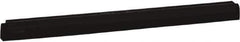 Vikan - 24" Foam Rubber Blade Squeegee Refill - Double Edge, Black, Plastic Holder - Eagle Tool & Supply