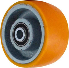 Caster Connection - 6 Inch Diameter x 3 Inch Wide, Polyurethane on Iron Caster Wheel - 2,000 Lb. Capacity, 3-1/4 Inch Hub Length, 3/4 Inch Axle Diameter, Sealed Precision Ball Bearing - Eagle Tool & Supply