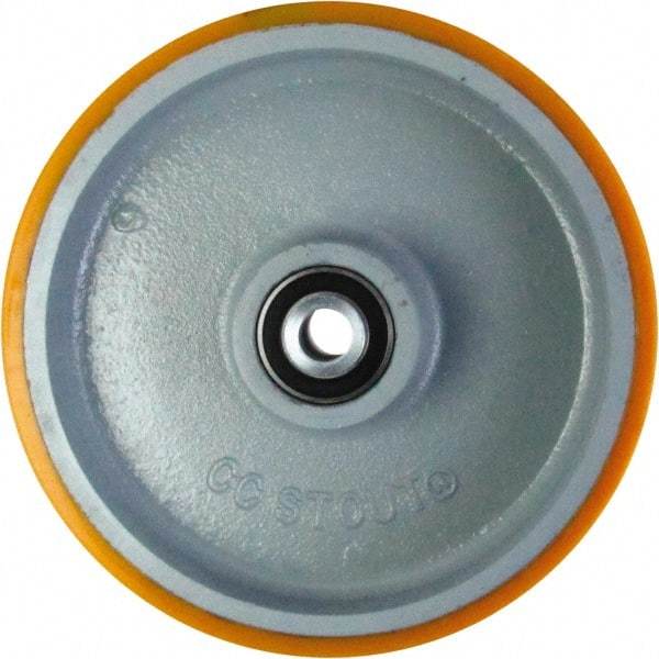 Caster Connection - 10 Inch Diameter x 2 Inch Wide, Polyurethane on Iron Caster Wheel - 1,850 Lb. Capacity, 2.2 Inch Hub Length, 1/2 Inch Axle Diameter, Sealed Precision Ball Bearing - Eagle Tool & Supply