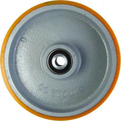 Caster Connection - 10 Inch Diameter x 2 Inch Wide, Polyurethane on Iron Caster Wheel - 1,850 Lb. Capacity, 2.2 Inch Hub Length, 1/2 Inch Axle Diameter, Sealed Precision Ball Bearing - Eagle Tool & Supply