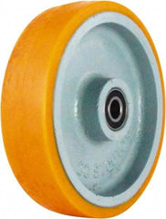 Caster Connection - 8 Inch Diameter x 2 Inch Wide, Polyurethane on Iron Caster Wheel - 1,500 Lb. Capacity, 2.2 Inch Hub Length, 1/2 Inch Axle Diameter, Sealed Precision Ball Bearing - Eagle Tool & Supply
