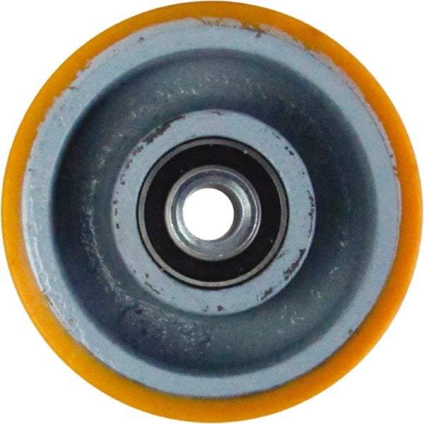 Caster Connection - 6 Inch Diameter x 2 Inch Wide, Polyurethane on Iron Caster Wheel - 1,200 Lb. Capacity, 2.2 Inch Hub Length, 1/2 Inch Axle Diameter, Sealed Precision Ball Bearing - Eagle Tool & Supply