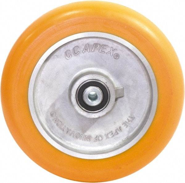Caster Connection - 10 Inch Diameter x 2 Inch Wide, Polyurethane on Aluminum Caster Wheel - 1,500 Lb. Capacity, 2.2 Inch Hub Length, 1/2 Inch Axle Diameter, Sealed Precision Ball Bearing - Eagle Tool & Supply