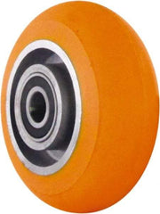 Caster Connection - 5 Inch Diameter x 2 Inch Wide, Polyurethane on Aluminum Caster Wheel - 750 Lb. Capacity, 2.2 Inch Hub Length, 1/2 Inch Axle Diameter, Sealed Precision Ball Bearing - Eagle Tool & Supply