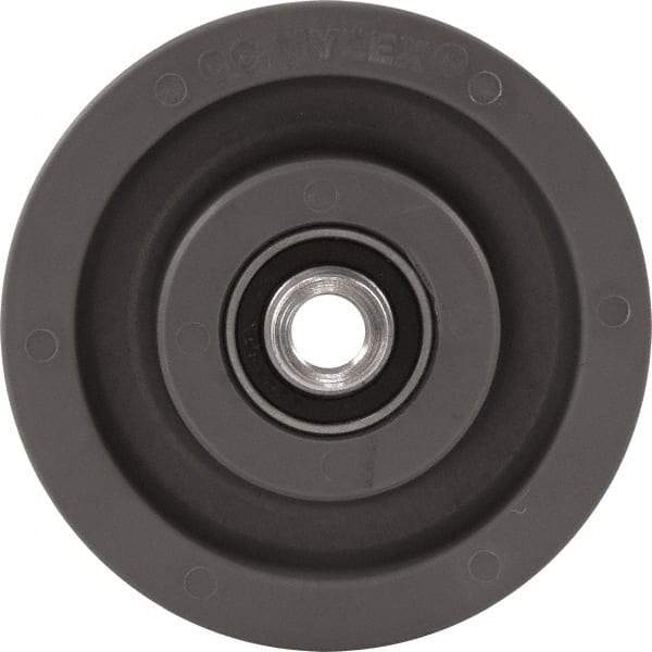 Caster Connection - 5 Inch Diameter x 2 Inch Wide, High Grade Nylon Caster Wheel - 1,200 Lb. Capacity, 2.2 Inch Hub Length, 1/2 Inch Axle Diameter, Sealed Precision Ball Bearing - Eagle Tool & Supply