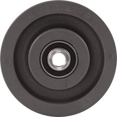 Caster Connection - 5 Inch Diameter x 2 Inch Wide, High Grade Nylon Caster Wheel - 1,200 Lb. Capacity, 2.2 Inch Hub Length, 1/2 Inch Axle Diameter, Sealed Precision Ball Bearing - Eagle Tool & Supply