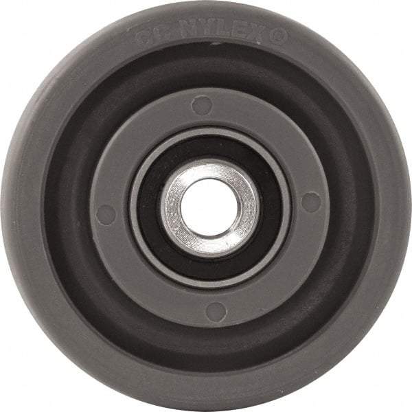 Caster Connection - 4 Inch Diameter x 2 Inch Wide, High Grade Nylon Caster Wheel - 1,000 Lb. Capacity, 2.2 Inch Hub Length, 1/2 Inch Axle Diameter, Sealed Precision Ball Bearing - Eagle Tool & Supply