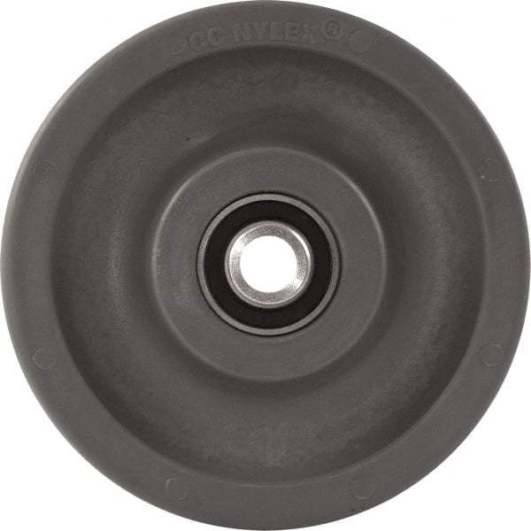 Caster Connection - 6 Inch Diameter x 2 Inch Wide, High Grade Nylon Caster Wheel - 1,500 Lb. Capacity, 2.2 Inch Hub Length, 1/2 Inch Axle Diameter, Sealed Precision Ball Bearing - Eagle Tool & Supply