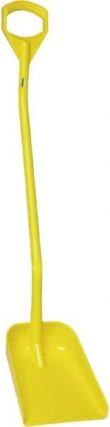 Vikan - 13-1/4" High Square Plastic Shovel - 39-7/8" Long D-Grip Handle - Eagle Tool & Supply