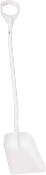 Vikan - 13-1/4" High Square Plastic Shovel - 39-7/8" Long D-Grip Handle - Eagle Tool & Supply