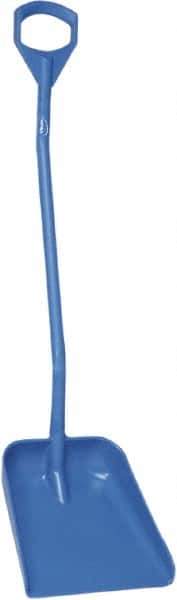 Vikan - 14-3/4" High Square Plastic Shovel - 39" Long D-Grip Handle - Eagle Tool & Supply