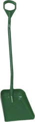 Vikan - 14-3/4" High Square Plastic Shovel - 39" Long D-Grip Handle - Eagle Tool & Supply