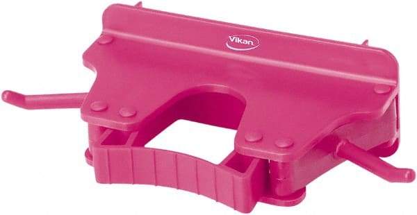 Vikan - 22 Lb Capacity, 3-5/32" Projection, Polypropylene/Rubber Wall Strip Organizer - 6-5/32" OAL - Eagle Tool & Supply