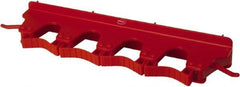 Vikan - 22 Lb Capacity, 3-5/32" Projection, Polypropylene/Rubber Wall Strip Organizer - 15-1/2" OAL - Eagle Tool & Supply