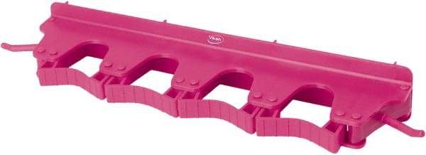 Vikan - 22 Lb Capacity, 3-5/32" Projection, Polypropylene/Rubber Wall Strip Organizer - 15-1/2" OAL - Eagle Tool & Supply