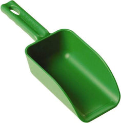 Remco - 16 oz Green Polypropylene Flat Bottom Scoop - 3.2" Wide x 2" Deep Bowl, 10.4" OAL - Eagle Tool & Supply