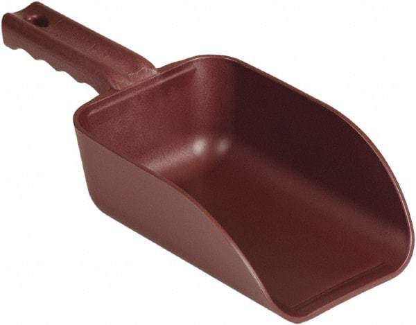 Remco - 32 oz Red Polypropylene & Semi-Ferrous Additive Flat Bottom Scoop - 4.3" Wide x 3" Deep Bowl, 11-1/2" OAL - Eagle Tool & Supply