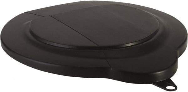 Vikan - 1.5 Gal Polypropylene Pail Lid - Black, For Use with 5696 - Eagle Tool & Supply