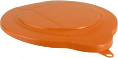 Vikan - 1.5 Gal Polypropylene Pail Lid - Orange, For Use with 5694 - Eagle Tool & Supply