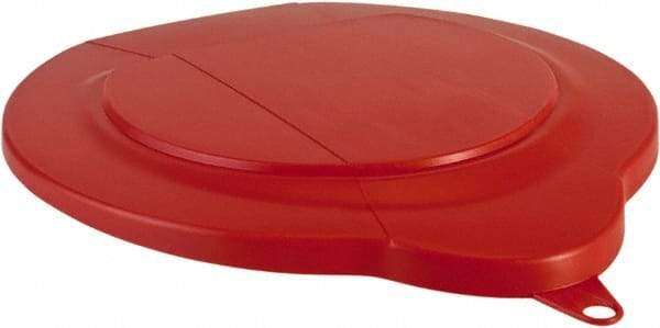 Vikan - 1.5 Gal Polypropylene Pail Lid - Red, For Use with 5691 - Eagle Tool & Supply