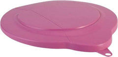 Vikan - 1.5 Gal Polypropylene Pail Lid - Pink, For Use with 5688 - Eagle Tool & Supply