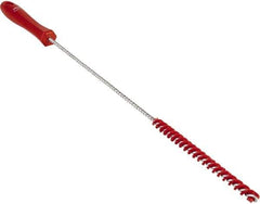 Vikan - 0.4" Diam Polyester Valve Brush - 19-5/8" OAL, 5-11/16" Head Length, Polypropylene & Stainless Steel Handle - Eagle Tool & Supply