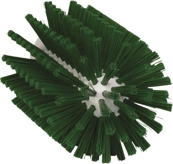 Vikan - 3" Diam Polyester Tube Brush - 6-1/4" OAL, 5-1/4" Head Length, Polypropylene Handle - Eagle Tool & Supply