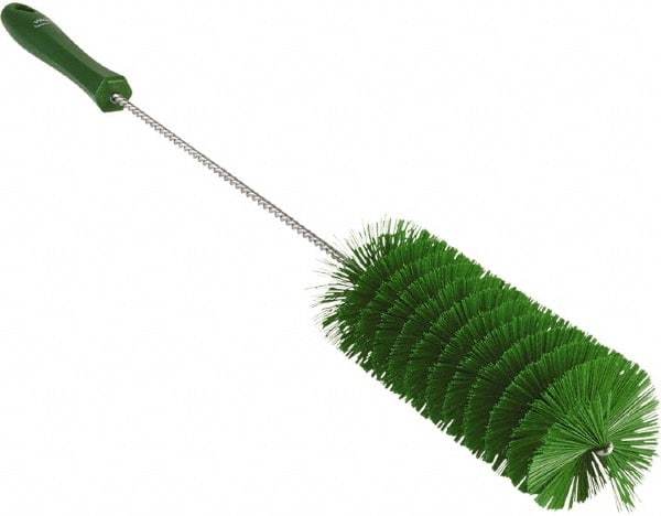 Vikan - 2-3/8" Diam Polyester Valve Brush - 19-5/8" OAL, 5-13/16" Head Length, Polypropylene & Stainless Steel Handle - Eagle Tool & Supply