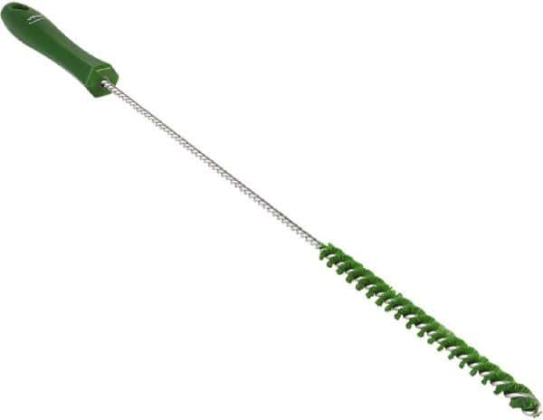 Vikan - 0.4" Diam Polyester Valve Brush - 19-5/8" OAL, 5-11/16" Head Length, Polypropylene & Stainless Steel Handle - Eagle Tool & Supply