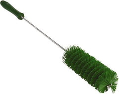 Vikan - 2" Diam Polyester Valve Brush - 19-5/8" OAL, 5-15/16" Head Length, Polypropylene & Stainless Steel Handle - Eagle Tool & Supply