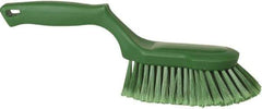 Vikan - 2" Bristle Length, Polyester Wash Brush - 5-13/16" Long x 5" Wide Head, 13-1/2" OAL, Green, Polypropylene Block - Eagle Tool & Supply