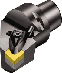 Sandvik Coromant - Left Hand Cut, Size C3, CNMG 12 04 08 & CNMG 432 Insert Compatiblity, External Modular Turning & Profiling Cutting Unit Head - 22mm Ctr to Cutting Edge, 45mm Head Length, Through Coolant, Series T-Max P - Eagle Tool & Supply